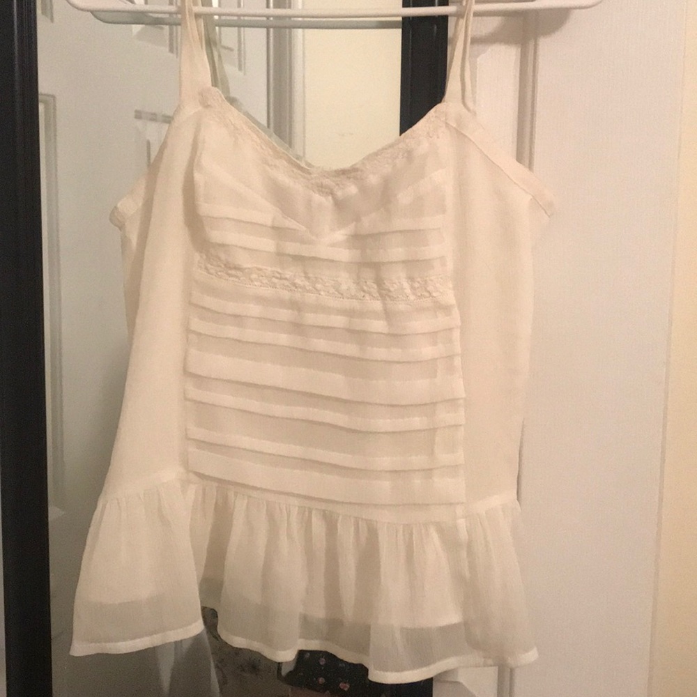 american eagle ruffled cami